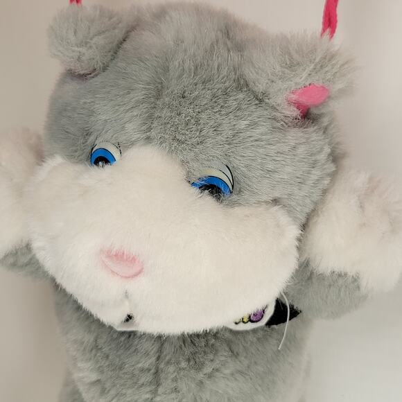 Paratroopers Plush Cat Toy, Colorful Parachute 12" Stuffed Animal Plushie VTG - Picture 3 of 16